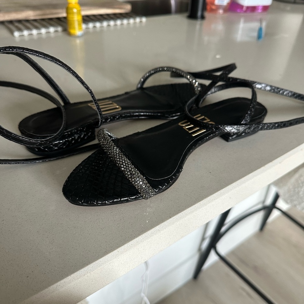 Elegant Black Strappy Sandals